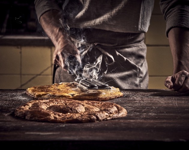 Crema cremada en la ensaimada